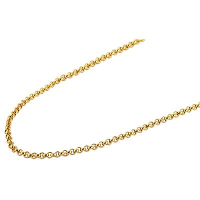 Kette ohne Anhänger ADELIA´S "Halskette – Erbskette aus Edelstahl 60 cm", gold, Halsketten, Damen, 60cm, Edelstahl, Ein Geschenk, das Freude macht