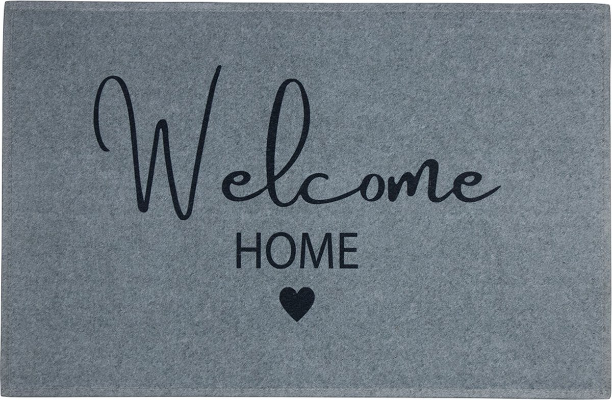 Mars & More Deurmat Welcome Home Grijs 75 x 50 cm