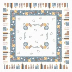 Mank Tischdecke Airlaid Candle Time in Grau, 80 x 80 cm, 20 Stück - Weihnachten Mitteldecke