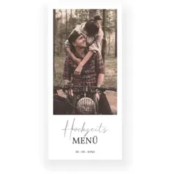 Menükarte Hochzeit: Edel