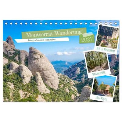 Montserrat Wanderung (Tischkalender 2027 DIN A5 quer), CALVENDO Monatskalender