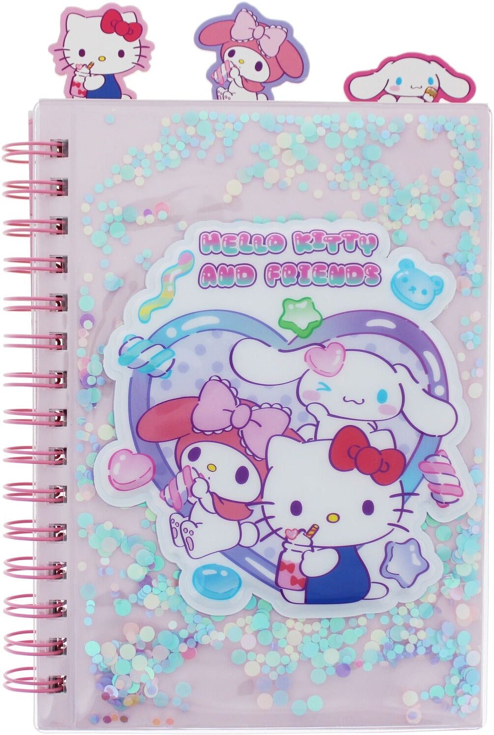 Blueprint Hello Kitty ; Friends Sweets A5 Glitter Notebook for Adults