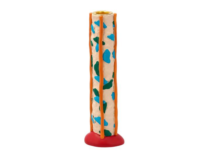 Villa Collection Bougeoir taches Styles 21 cm Blue-orange