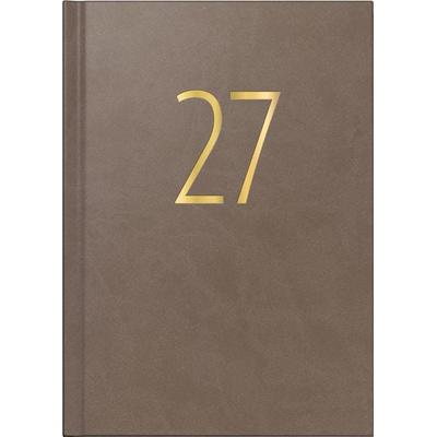 rido/idé 7028503017 Buchkalender Premium Young Line 2027 'Browny' A5, Kunstleder