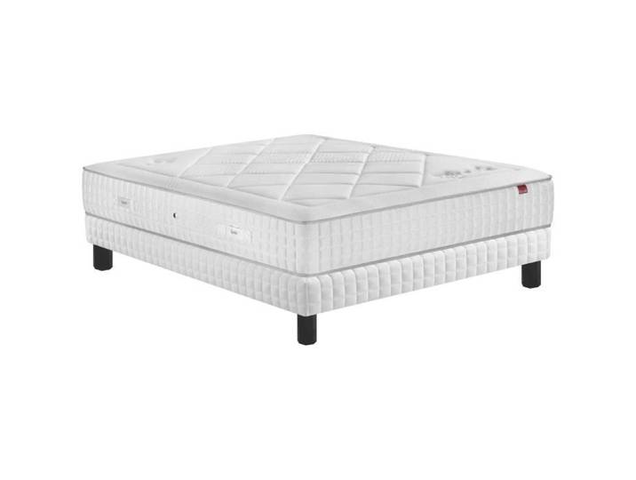 Ensemble Epeda Velours 29 cm couchage mousse mémoire - 100x210 - Matelas à ressorts + mousse mémoire