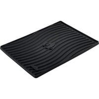 Silikonmatte / Besteckablage 43 x 31cm, Untersetzer schwarz, für die Seitenablagen