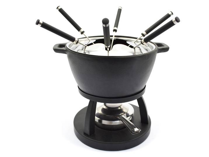Fondueset Liato 10-teilig 42 x 33 x 27cm Schwarz/Schwarz