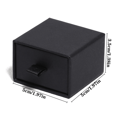 Luxury Drawer Style Jewelry Box Elegant Black Gift Packaging 2