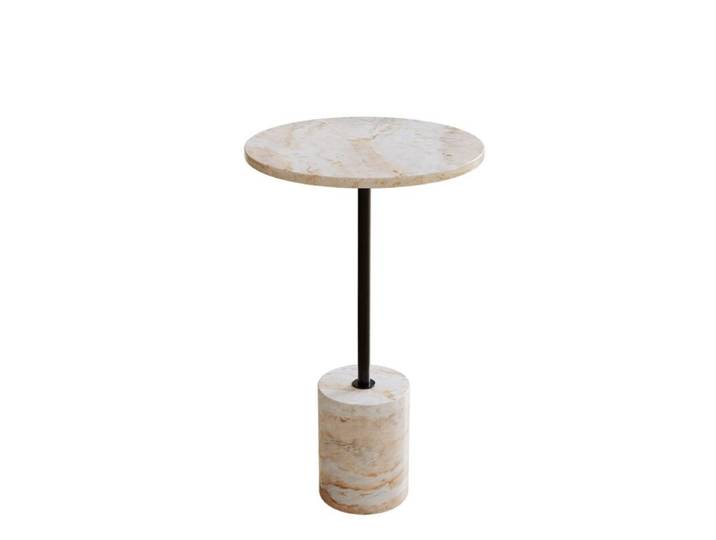 Liadomo Goro Beistelltisch aus Marmor - Marmor braun Wohnzimmer, edles Design, flexibel, dekorativ, in drei verschiedenen Farben Natur, Zeitlos