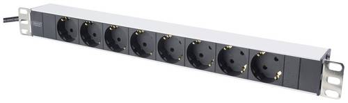 Digitus DN-95401 19 Zoll Netzwerkschrank-Steckdosenleiste 1 HE Schutzkontaktsteckdose inkl. 2 Metallhalterungen