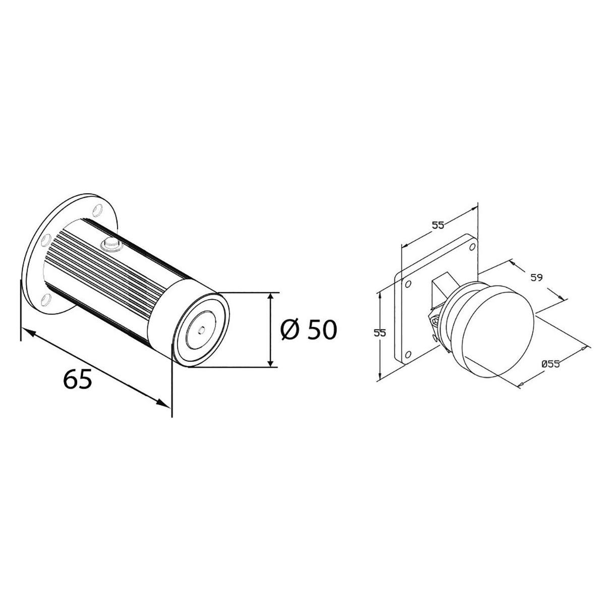 BSW Haftmagnet RH50-N450-WM-SET mit Gegenplatte (Indoor) (RH50-N450-WM-SET)