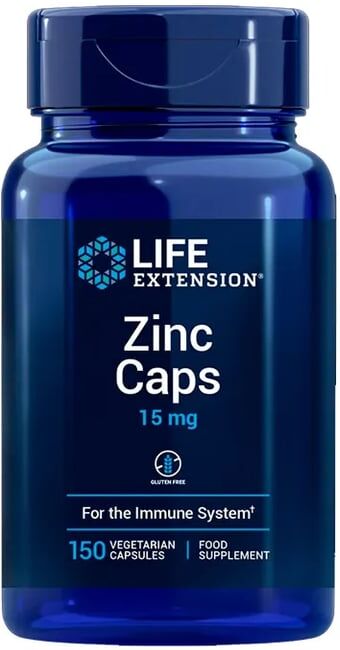 Life Extension Zinc Caps 15 mg 150 VCaps