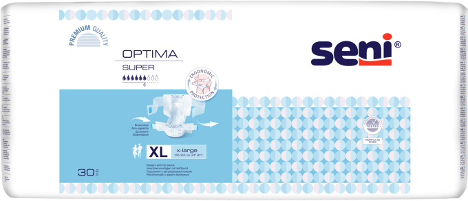 Seni Optima Super XL - 6 paquets de 30 protections