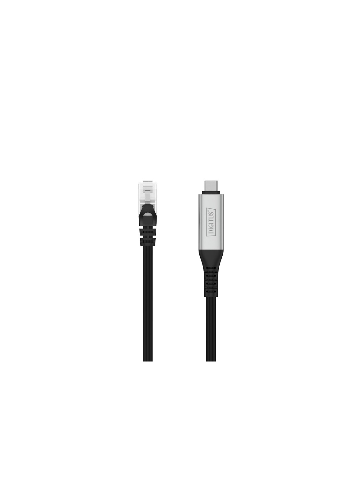 DIGITUS USB-C 3.2 Gen1 to RJ45 Adapter - 2m - Schwarz