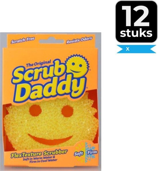 Scrub Daddy Original - Geel - Verpakking van 12 stuks