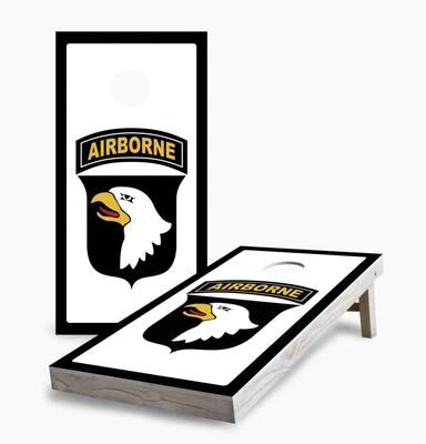 Skip's Garage 101st Airborne Cornhole Game Set