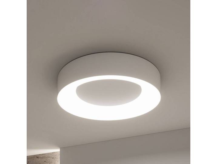 Paulmann Smart LED-Deckenlampe Casca, weiß Ø 40 cm RGBW IP44 dimmbar, weiß / opal, für Wohn- / Esszimmer, Metall, Modern, Deckenlampe