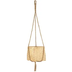 IB Laursen Hängekorb Spankorb mit Juteschnur, H17 x Ø21 cm, natur