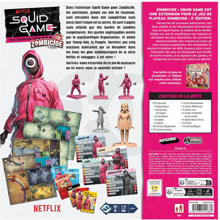 Guillotine Games Extension Squid Game : Zombicide 2nd edition