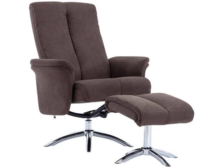 Mid.you Relaxsesselset Lesesessel, Braun, Metall, 80x113x84 cm, Relaxfunktion, Wohnzimmer, Sessel, Relaxsessel
