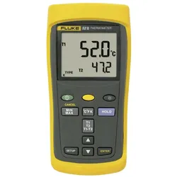 Fluke, Detektor, 52 II Temperatur-Messgerät -250 - +1372 °C Fühler-Typ J, K, T, E