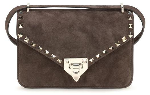 Valentino Garavani Schultertasche aus Leder in Braun 9W2B0T76KQQ_0TO