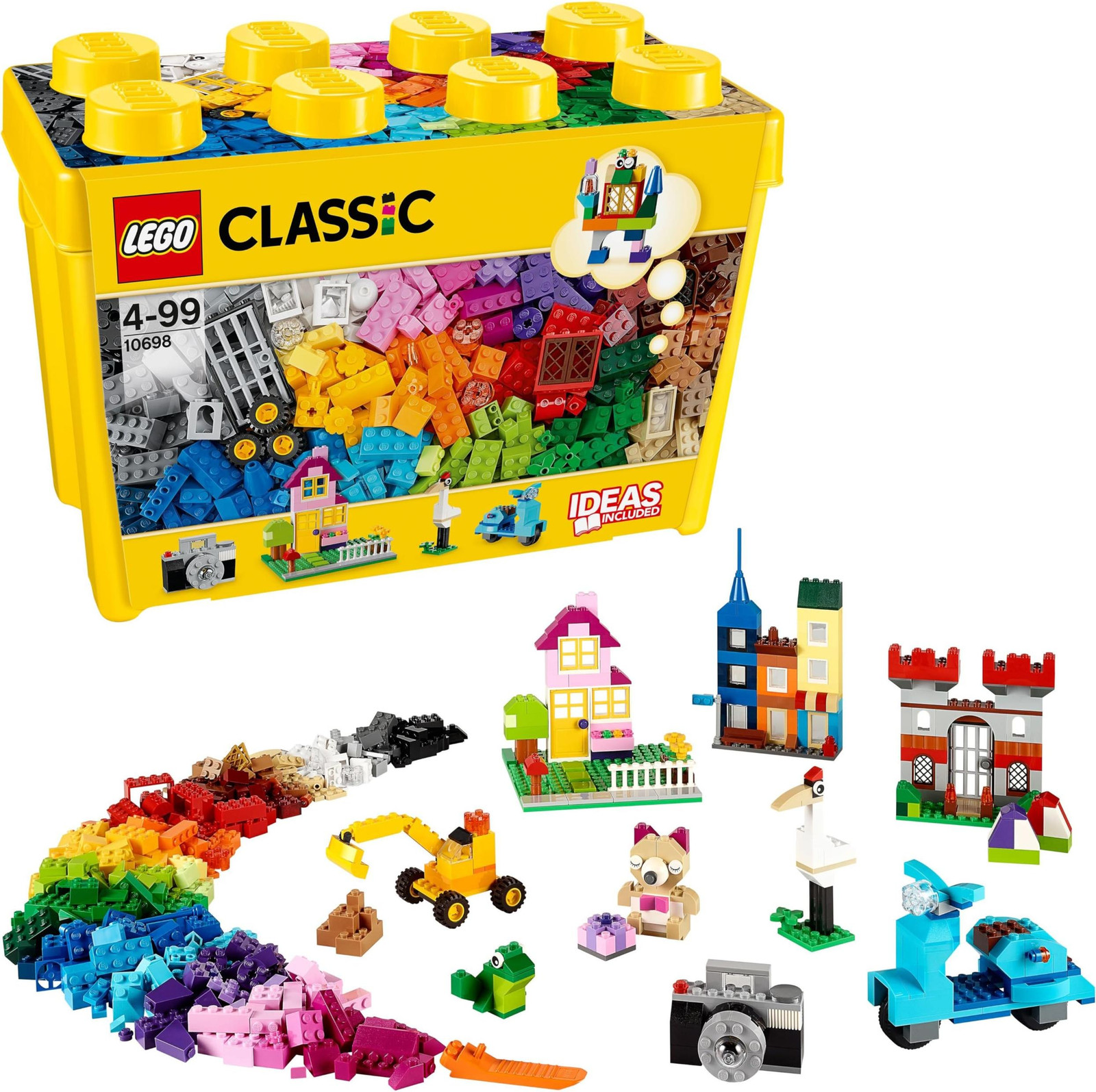 LEGO Classic Grote Bouwstenen-box constructiespeelgoed voor jongens en meisjes