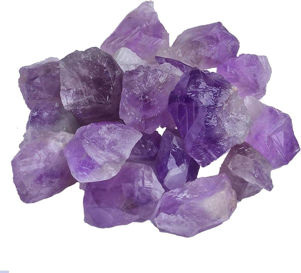 Ruwe Amethist en Kristal Kwarts Natuurlijke Stenen voor Decoratie - 1 kg