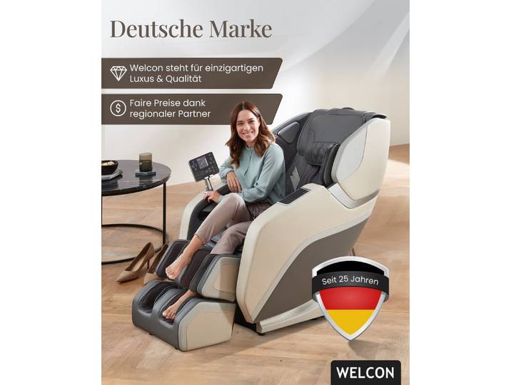 WELCON Massagesessel Massagesessel PRESTIGE III 4D mit Scan Funktion und Heizung