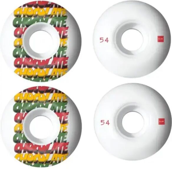 Skateboard Rollen Chocolate Sound System 99A 4 Stk. (54mm - Grün/Rot/Gelb)