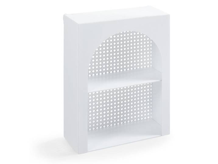 [en.casa] Wandregal Jäller I., Weiß, Metall, 30x40x13 cm, Wohnzimmer, Regal, Wandregal