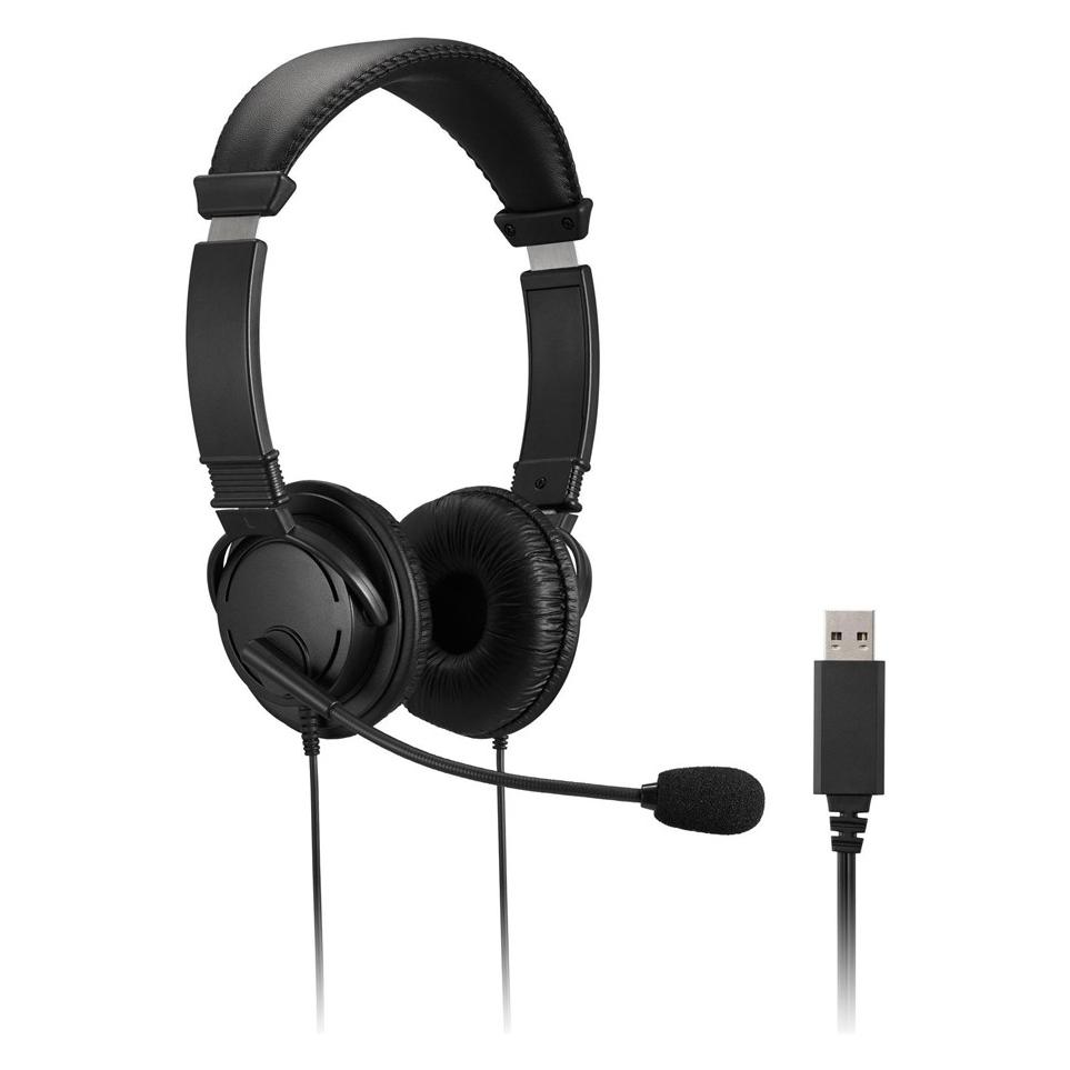Kensington Acco/ Hifi USB Headphones With Mic And Volume Control Butt (Kabelgebunden, USB-A, Microsoft Teams) (K33065WW)