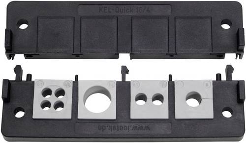 Icotek KEL-Quick 16/8 Kabeleinführungsleiste Polyamid Schwarz 1St.