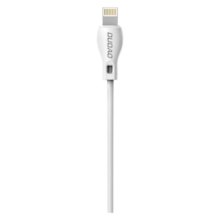 Dudao cable USB / Lightning cable 2.4A 1m white (L4L 1m white) (1 m, USB 1.0) (6970379610954)