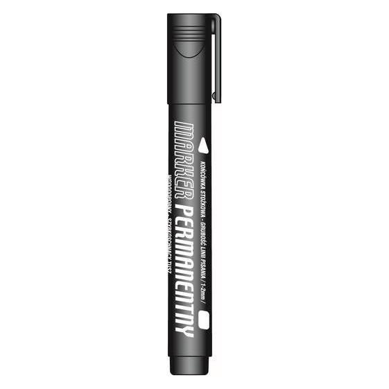 Tetis Permanentmarker KM102 schwarz (12x) (WIKR-017753)