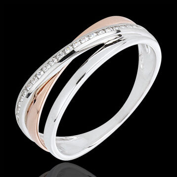 Edenly Ring KrÃ¤nze Variation - RosÃ©- und WeiÃŸgold - Diamanten