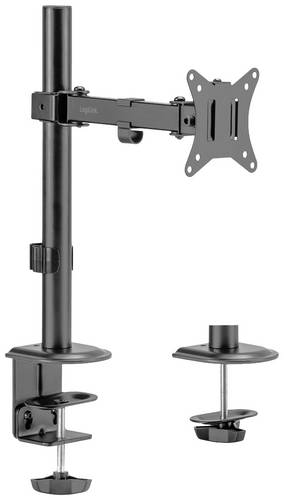 LogiLink BP0171 Monitor-Tischhalterung 1 Display(s) Schwarz Drehbar, Höhenverstellbar, Neigbar, Rotierbar, Schwenkbar