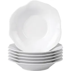 Villeroy & Boch Pura Diep Bord, 25cm wit 6 stuks, Teller, Weiss
