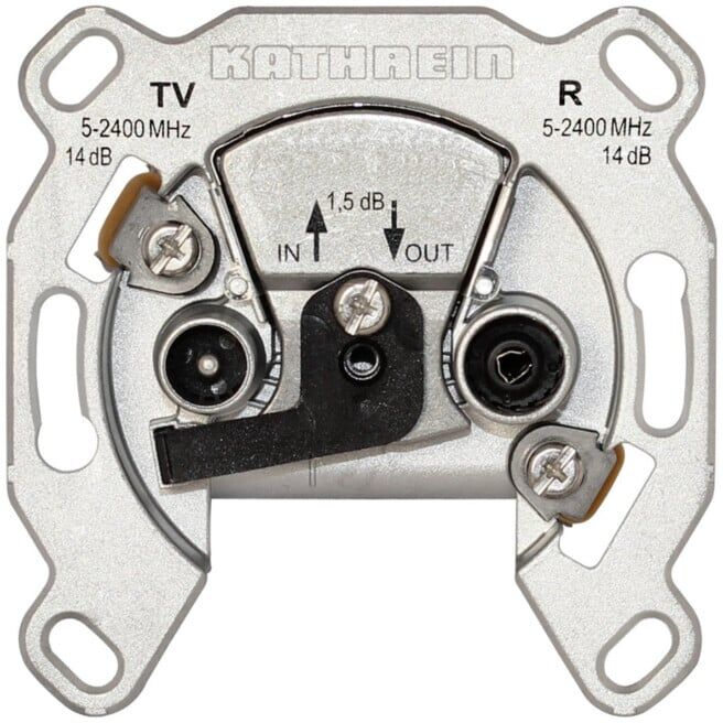 Kathrein Prise large bande double, prise de passage ESD 52 (274224)