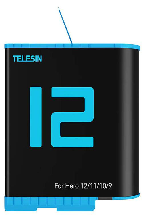 Telesin Accu voor GoPro Hero 12 / 11 / 10 / 9 - 1750 mAh - GP-BTR-901-D