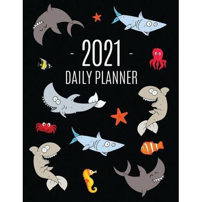 Funny Shark Planner 2021, Taschenbuch von Feel Good Press, Semsoli, 978-1-970177-26-8