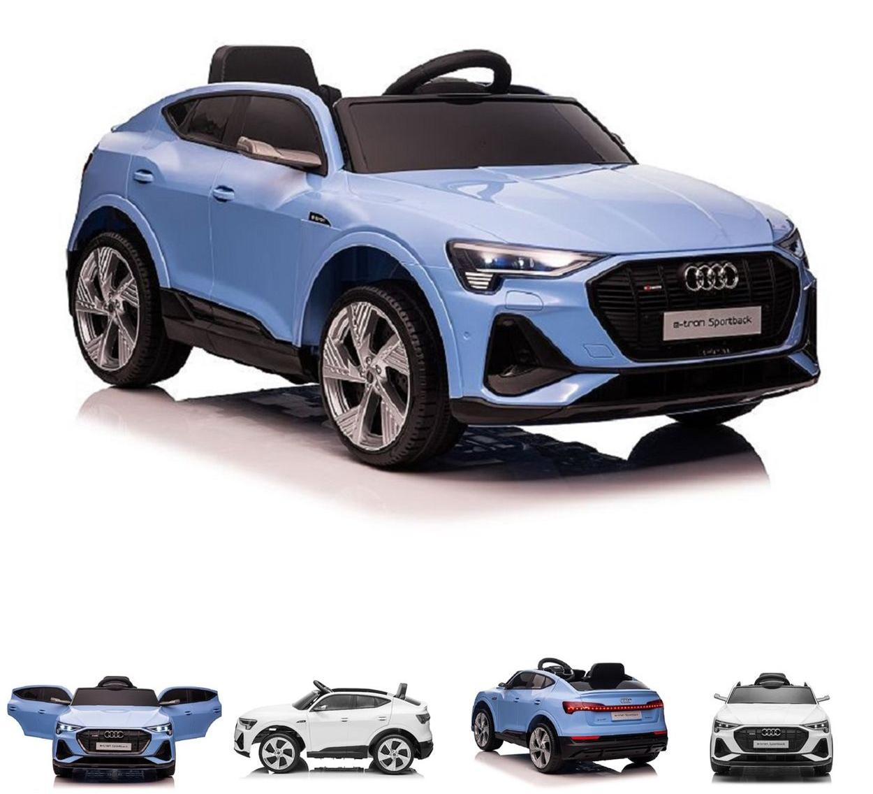 Es-Toys Kinder Elektroauto Audi E-Tron, EVA-Reifen, Allradantrieb, Fernbedienung