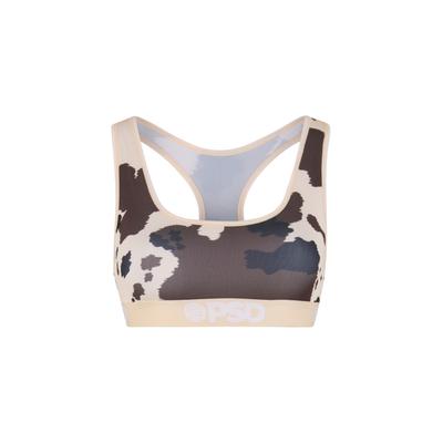 Sport-BH PSD "PSD LONGHORN", Damen, Gr. S, Cup 0, braun (multi), 88% Polyester, 12% Elasthan, BHs Sport-BH