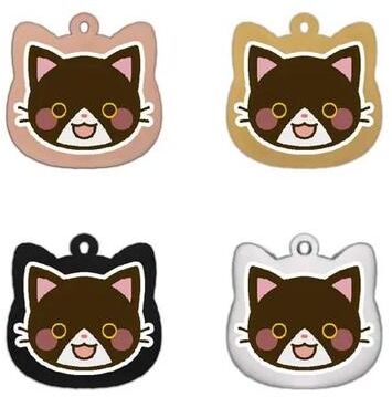 Inspired Living Personalized Stainless Steel Cat ID Tag With Custom Engraving 6 rose