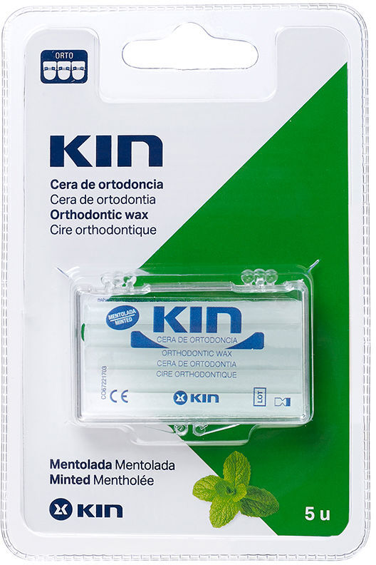 Kin Cera de ortodoncia mentolada 5 u