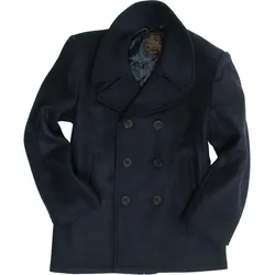 Mil-Tec US Navy Pea Coat, Mantel - Dunkelblau - XL