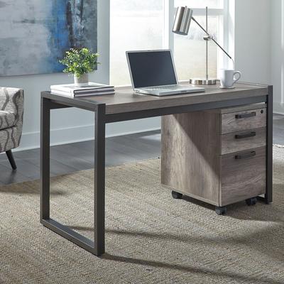 Liberty Furniture Tanners Creek Office Writing Desk Floating Metal Frame