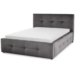 Polsterbett Tivoli 140 x 200 cm Stoff Grau