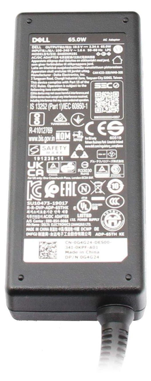 Dell 74VT4 65W Interne voeding voor laptop Zwart