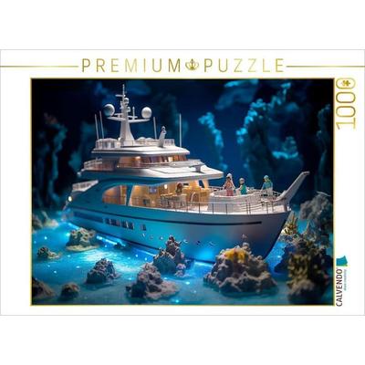 CALVENDO Puzzle Spielzeug Yacht in einer Höhle | 1000 Teile Lege-Größe 64x48cm Foto-Puzzle für glückliche Stunden